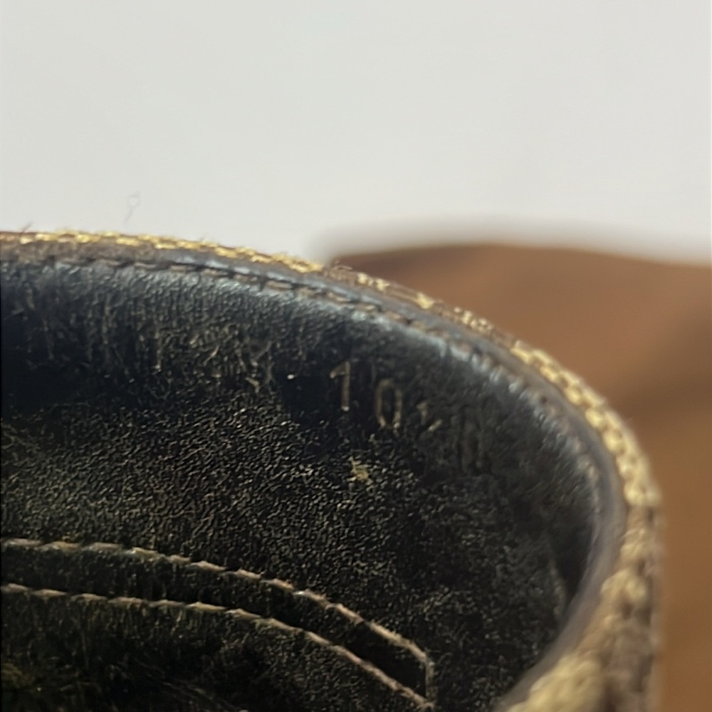 GUCCI Beige/Ebony GG Canvas Signature Web Icon Bit Wood Slide Clog Sandals - Picture 10 of 10